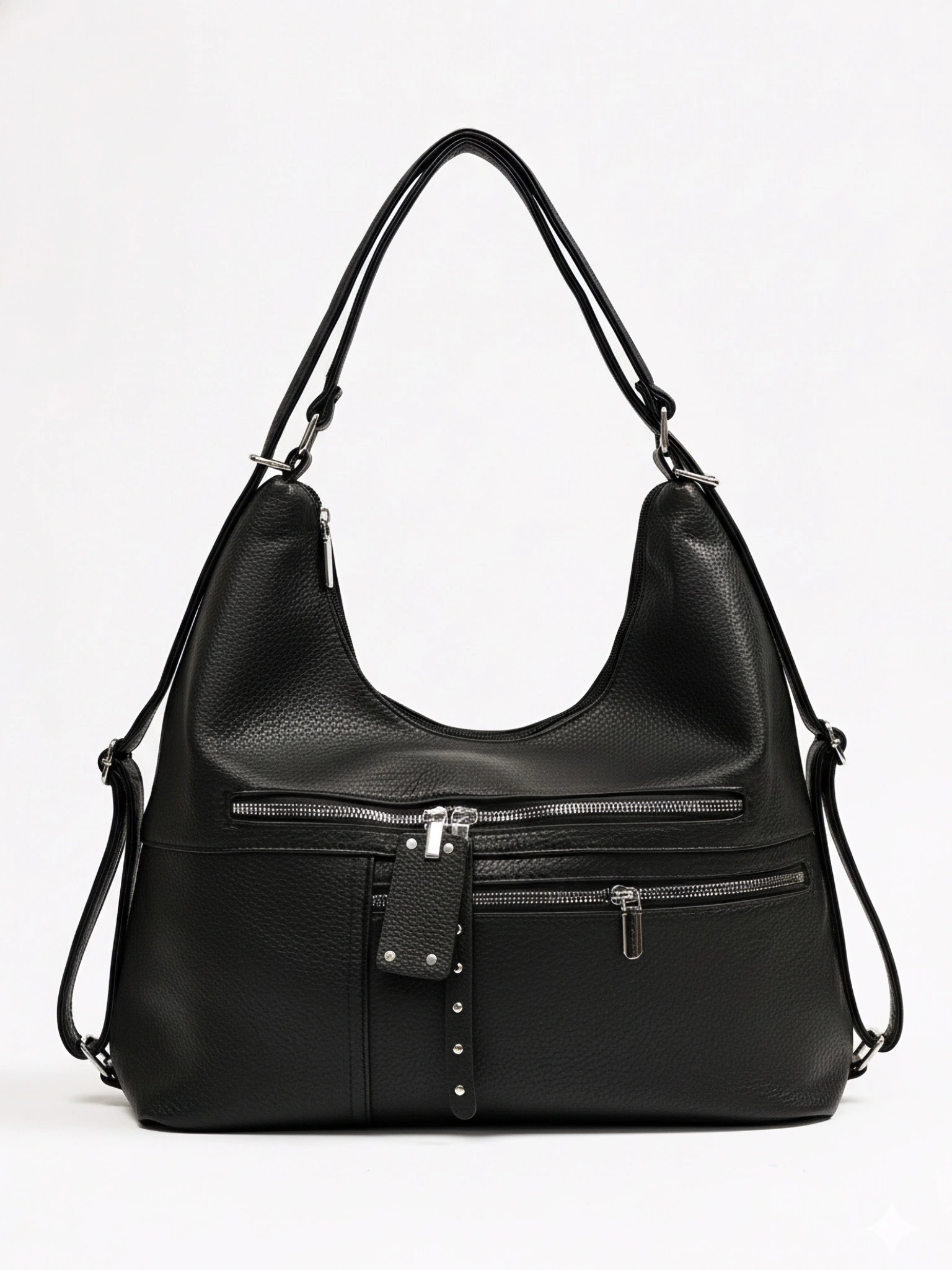 Сумка-шоппер с декоративными пуллерами в ассортименте